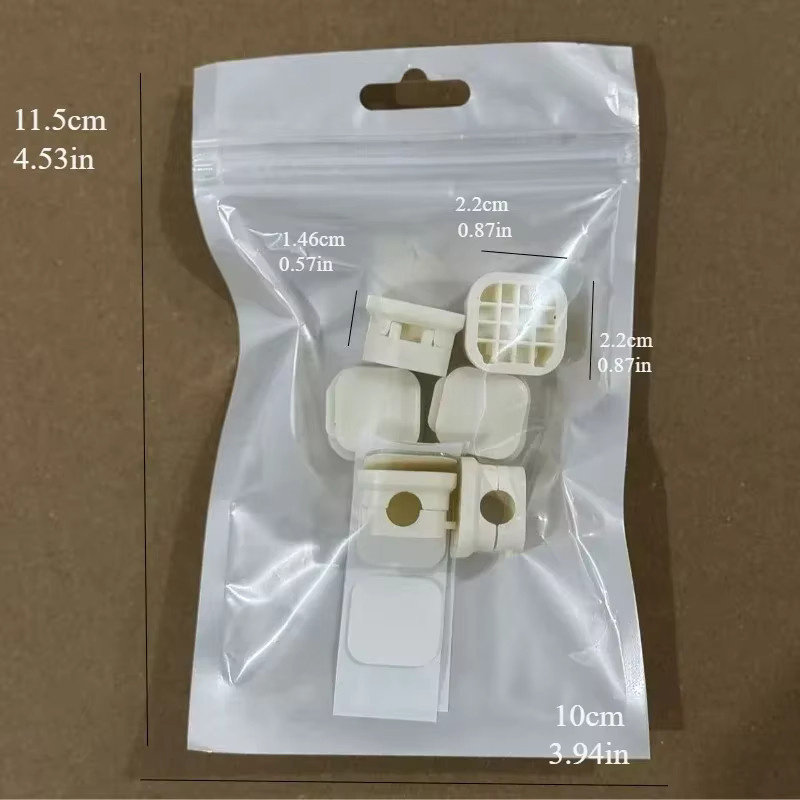 6er Set Magnetische Kabel Organizer in Weiß zur Kabelverwaltung für Schreibtisch und Wand - Bild 2
