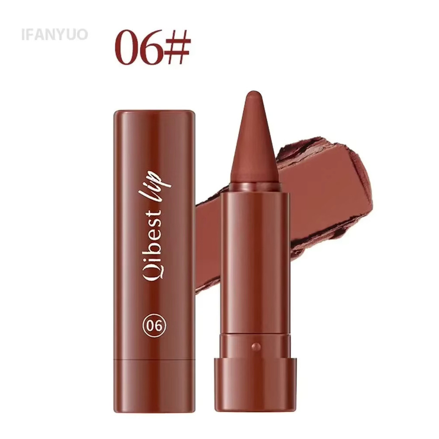 QIBEST Lippenstift Set, 6 Stück, Matt, Rosa Rot - Bild 4
