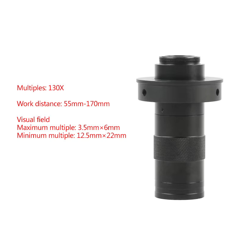 Eakins Kontinuierliche Zoom C-Mount Optische Linse für Industrie-Videokameras in Schwarz mit HDMI, VGA und USB Anschluss - Bild 2