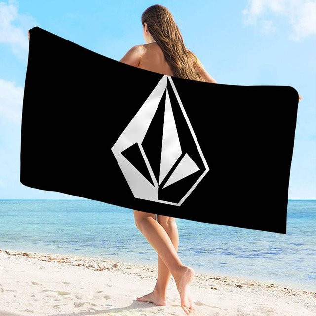 Volcom Strandtuch für Mädchen, buntes Mikrofaser-Badetuch, sandfrei und schnelltrocknend, B/H: 30 x 60 cm - Bild 1