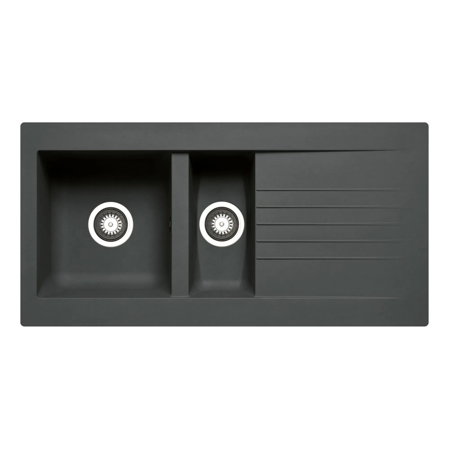 Pyramis Einbauspüle Siroko aus Verbundwerkstoff in Schwarz B: 100 cm, T: 50 cm - Bild 2