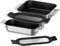 Neff Kochgeschirr-Set Z9403FF0 für Induktion mit Pfannen, Saucenpfanne und Deckel, Schwarz, Antihaftbeschichtung aus Edelstahl und Aluminium - Bild 1