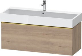 Duravit Waschtischunterschrank D-Neo Wandhängend Braun Matt B: 118,4 cm, T: 44,2 cm, H: 44,0 cm - Bild 1