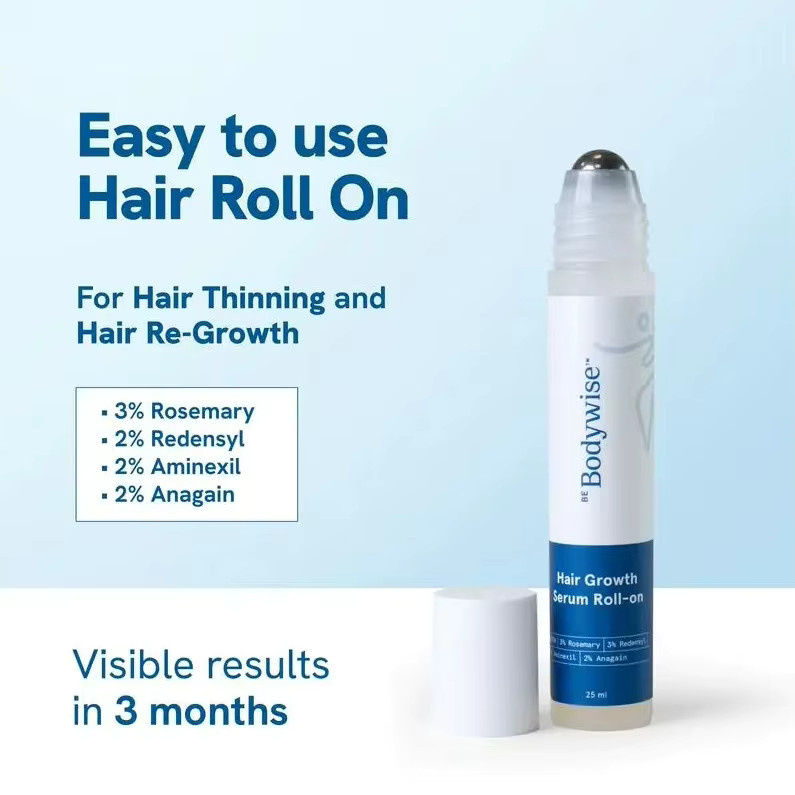 Bodywise Hair Roll-On Serum, Unisex - Bild 3