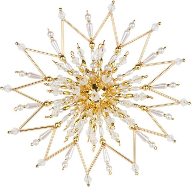 Zauberperle Perlenstern-Komplettset Golden Dream in Gold mit Stern-Anhänger für Weihnachten - Bild 1