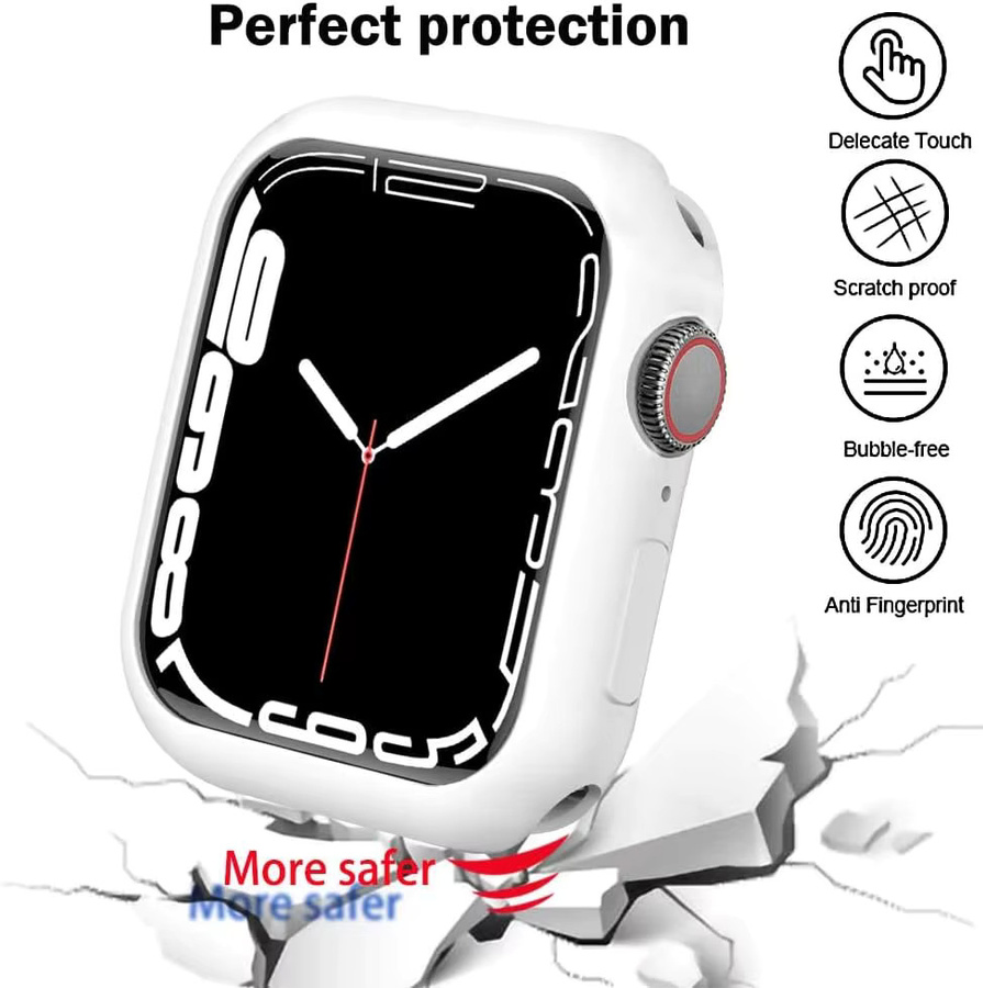 TINUORA Smartwatch-Schutzhülle, Silikon, Yellow, Unisex - Bild 2
