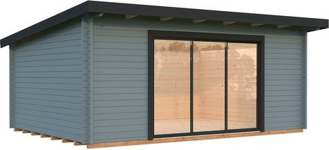 Gartenhaus PALMAKO Lea aus Holz in Grau mit Pultdach und inklusive Fußboden, B/T/H: 578 x 451 x 249 cm - Bild 1