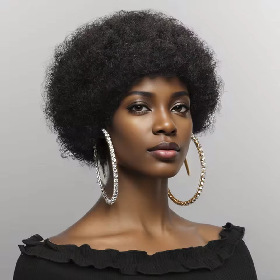 OYM HAIR Afro-Explosion Lace-Front-Perücke, Echthaar, Damen - Bild 2