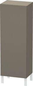 Duravit L-Cube Halbhochschrank in Grau matt mit Glastüren, B/T/H: 50 x 36,3 x 132 cm - Bild 1