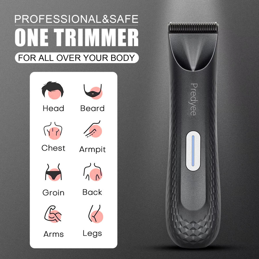 Predyee Body Groomer für Herren, wasserdichter Schamhaarschneider mit Keramikklinge - Bild 3