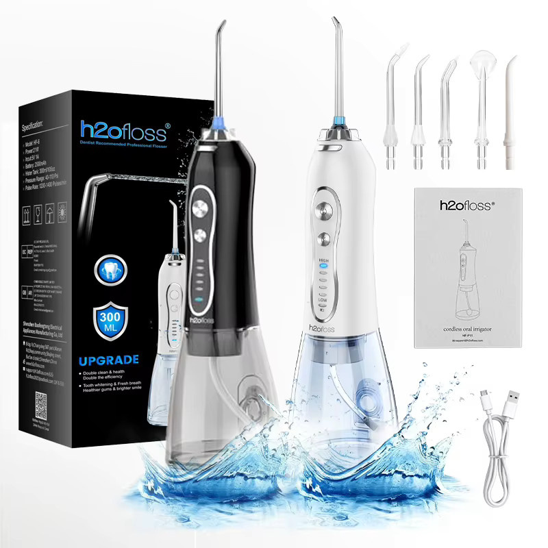 H2ofloss Wasserflosser Munddusche, 300 ml, Weiß, Unisex - Bild 2