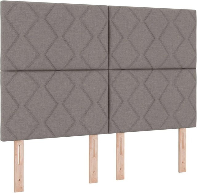 vidaXL Kopfteil mit integrierter Beleuchtung in Taupe, gepolstertes Stoff-Design für dein Schlafzimmer, Breite: 160 cm - Bild 1