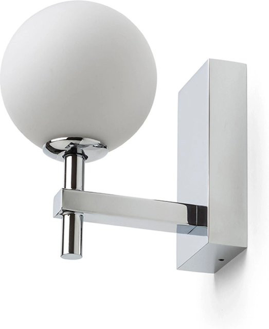 Rendl Wandleuchte Peggy in Chrom mit Opalglas, LED, IP44 für das Badezimmer - Bild 1