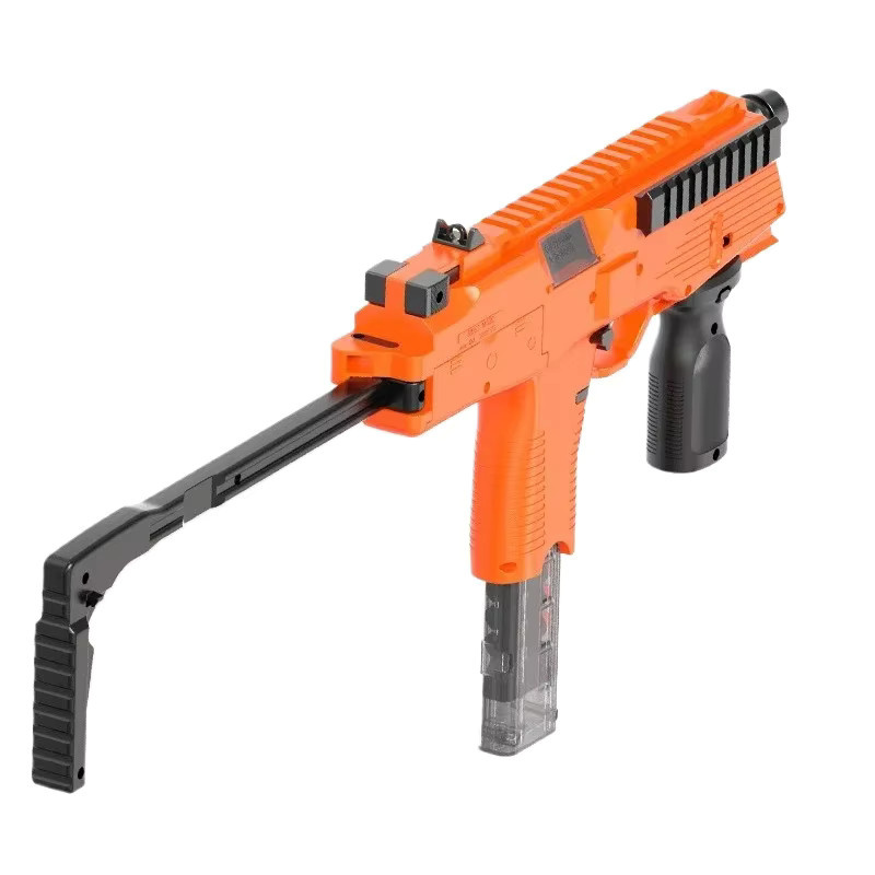 CTMA MP9 Maschinenpistole, elektrische automatische Spielzeugpistole, mit Infrarot-Softbullets, orange - Bild 3