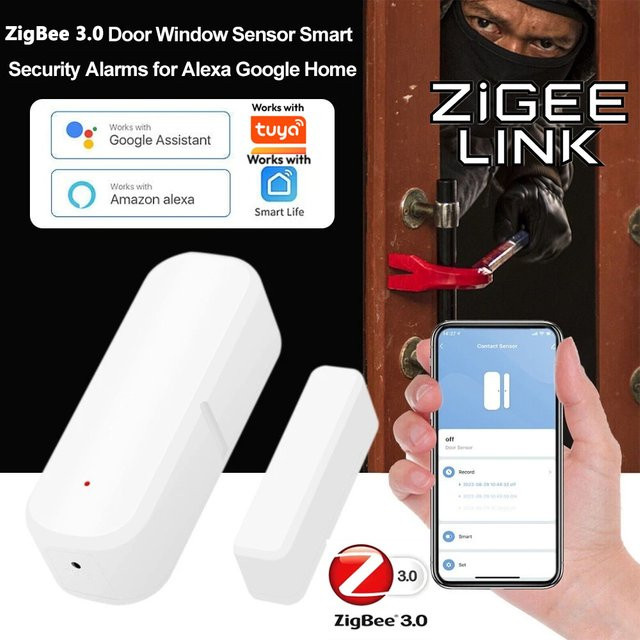 Tuya ZigBee 3.0 und WiFi Tür- und Fenstersensor in Weiß für dein Smart Home Sicherheitssystem - Bild 1