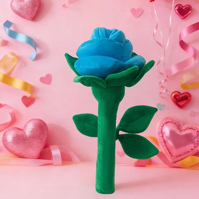 Rose Blume Plüschtier, Blau, 38cm, ab 14 Jahren - Bild 1