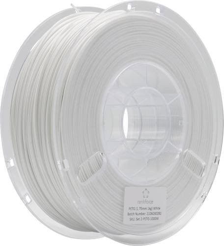 Renkforce RF-4738594 PETG Filament 1,75 mm Weiß 1000 g für FDM-Drucker - Bild 1
