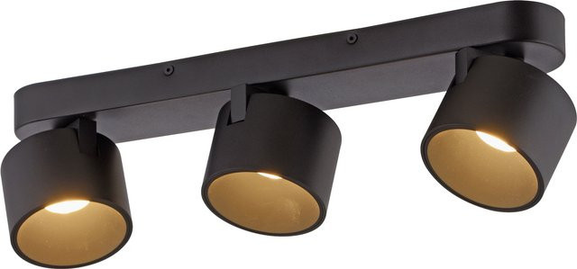 Paul Neuhaus PURE CUP LED-Deckenstrahler 3-flammig Black Pearl und Eiche, dimmbar, warmweiß - Bild 1