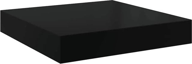 vidaXL Schweberegal in Schwarz Hochglanz, B/T/H: 23 x 23,5 x 3,8 cm - Bild 1