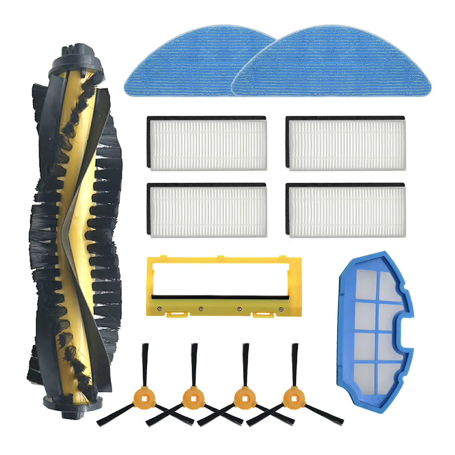 Hepa-Filter Seitenbürste 990 und Bürstenabdeckung Primärfilter für Ecovacs Deebot N79S N79, Eufy RoboVac 11 11C und Conga Excellence, Multicolor - Bild 1