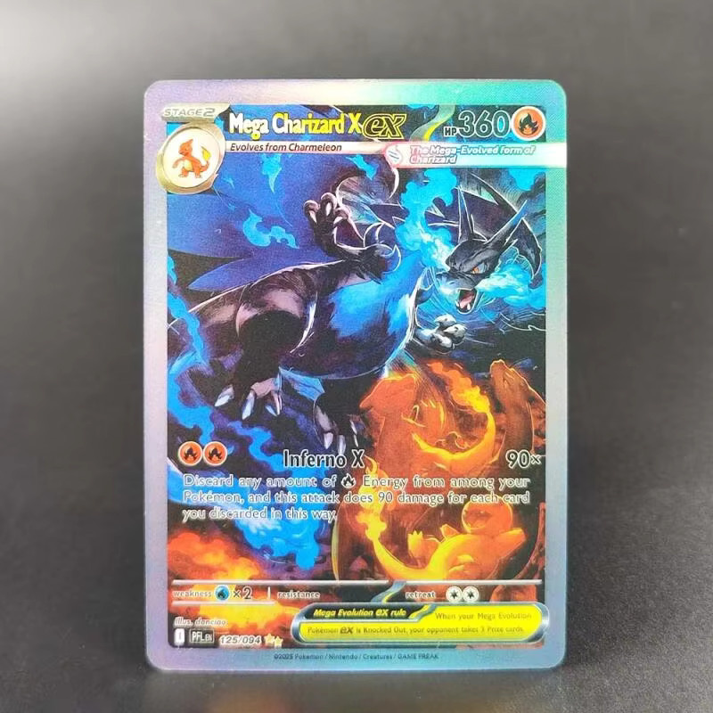 Keeppley Pokémon Phantasmal Flames Mega Charizard X Ex Gem Mt 10, Karten Spielzeug - Bild 2