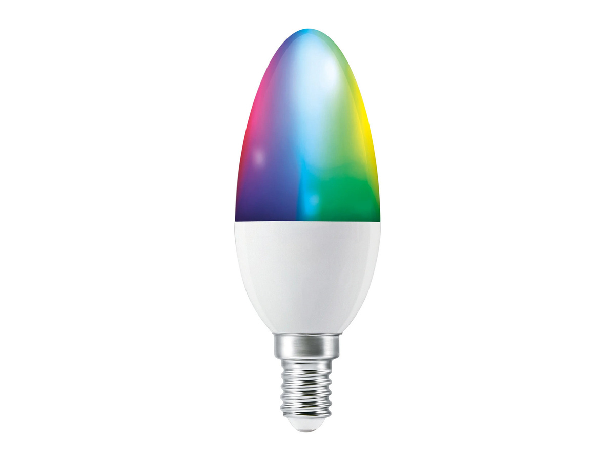 OSRAM SMART+ MATTER Classic Shapes LED-Lampe Kerzenform, Multicolor RGBW, E14, dimmbar, matt, 4,9 W, 470 lm, kompatibel mit Matter, Amazon Alexa, Google Assistant und Apple HomeKit - Bild 2