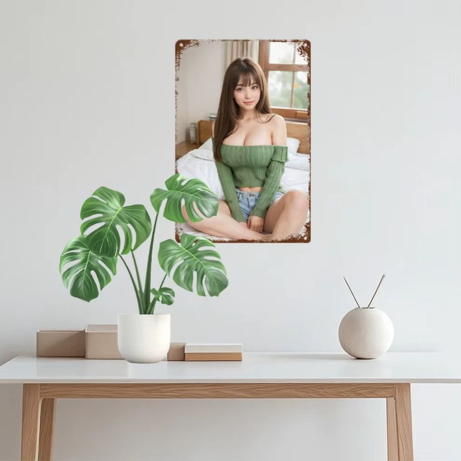 HELLOYOUNG Retro Aluminium Wandkunst B/H: 30 x 20 cm - Bild 2