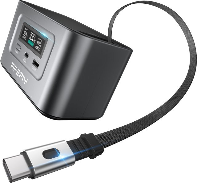 AFERIY Nano100 Tragbare Powerstation 100W 99,2Wh mit LiFePO4 Akku für Outdoor und Flugzeugreisen - Bild 1
