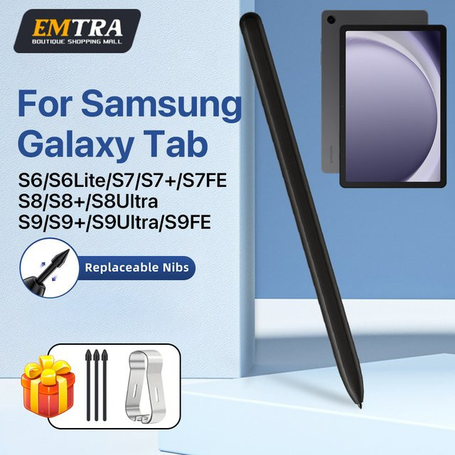 Samsung Magnetischer Eingabestift 2025 in Schwarz für Galaxy Tab S10, S9, S8, S7 FE und S7 Plus mit Handflächenabweisung und feiner Spitze - Bild 1