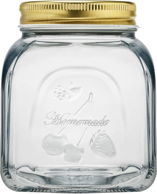 Pasabahçe Vorratsglas Homemade, 24er Pack, transparent/gold, 0,5 l - Bild 1