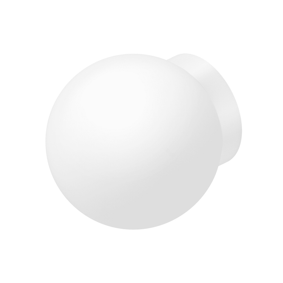 Luxvenum Wandleuchte GLOBE aus weißem Aluminium und opalweißem Glas, dimmbar, LED - Bild 1