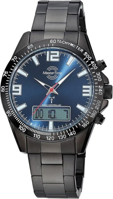 Master Time Chronograph, Quarz, Edelstahl, Blau, 44 mm, Herren - Bild 1
