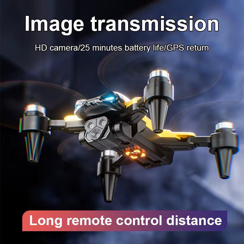 CONUSEA M5 Drohne Professional 8K mit drei Kameras, Hindernisvermeidung, optischer Flusspositionierung und bürstenlosem Motor in Gelb - Bild 5