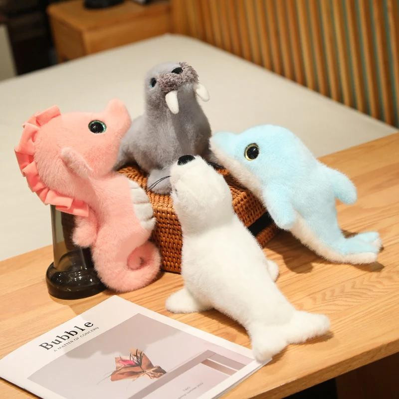 Süßer Mu Cheng Robben Delfin Seepferdchen Plüschtiere Kuscheltiere - Bild 2