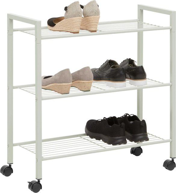 Mömax Schuhregal Lorelei Beige modern mit Metall und Kunststoff B/T/H: 70,0 x 28,0 x 68,0 cm - Bild 1