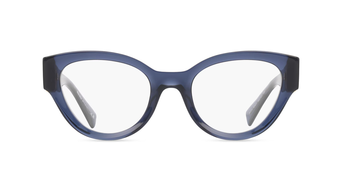 Miu Miu MU01VV Korrektionsbrille Panto, Vollrand, Acetat, blau, Damen - Bild 1