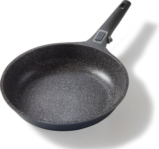 Stoneline SMART Bratpfanne mit abnehmbarem Griff, Durchmesser: 28 cm, Induktion, Aluguss mit Steinpartikel-Beschichtung, Schwarz - Bild 1