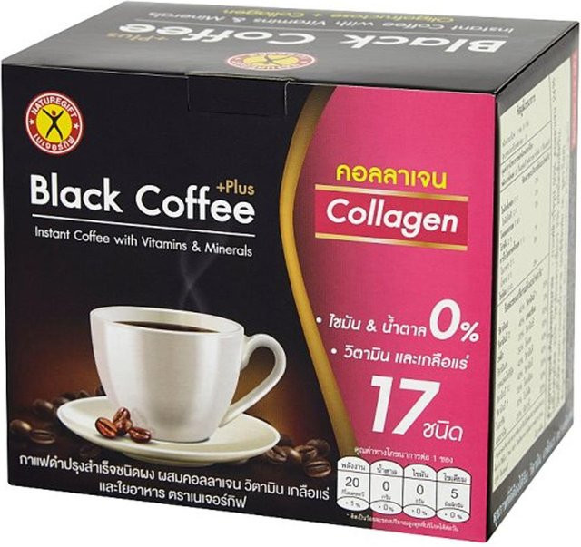NATUREGIFT Schwarzes Kaffeekollagen, Instant-Drink, 50 g - Bild 1