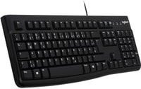 Logitech K120 USB Tastatur mit Membrane-Technologie, QWERTZ Layout, Schwarz - Bild 1