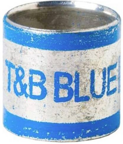 ABB Schirmanschluss zweiteilig, Farbe: Blau/Silber, Material: Messing, 100 Stück - Bild 1