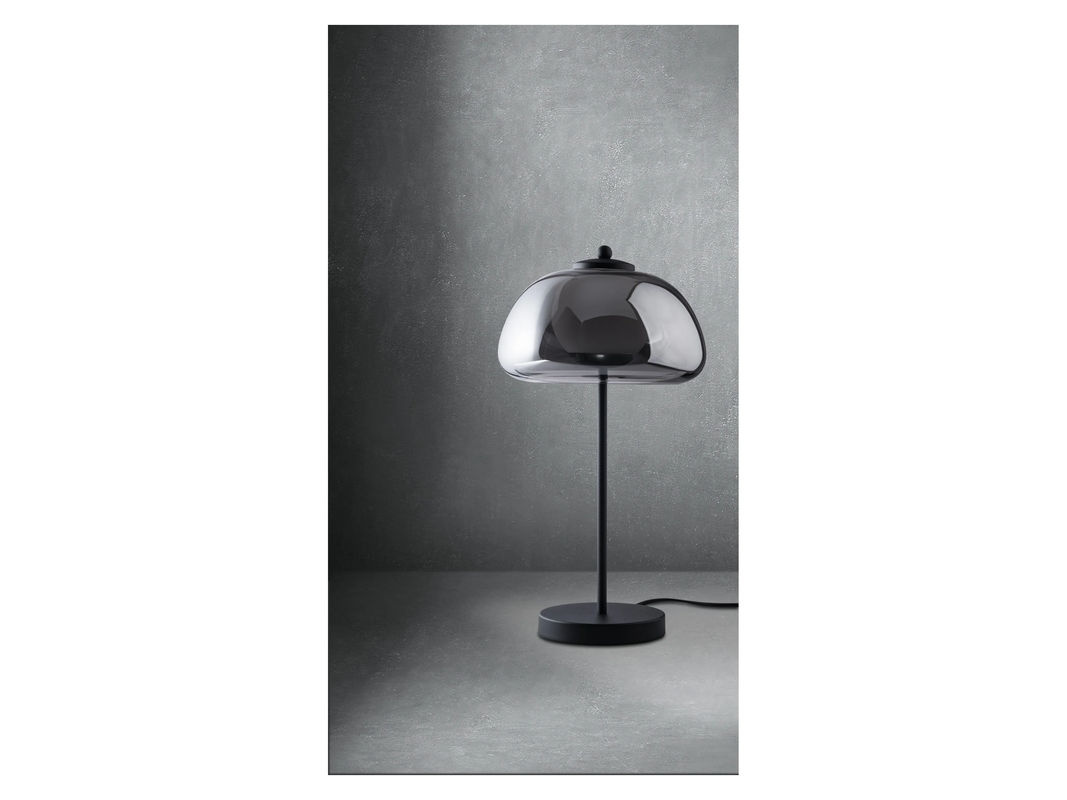 LIVARNO HOME LED-Tischleuchte mit Lampenschirm aus Grauglas - Bild 2