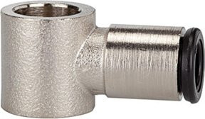 Riegler L-Ringstück für Hohlschraube M5 und 4 mm Schlauch aus Messing in Silber - Bild 1