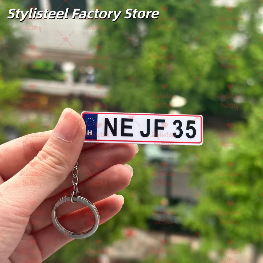 Stylisteel Schlüsselanhänger Acryl, personalisiert, Unisex - Bild 3