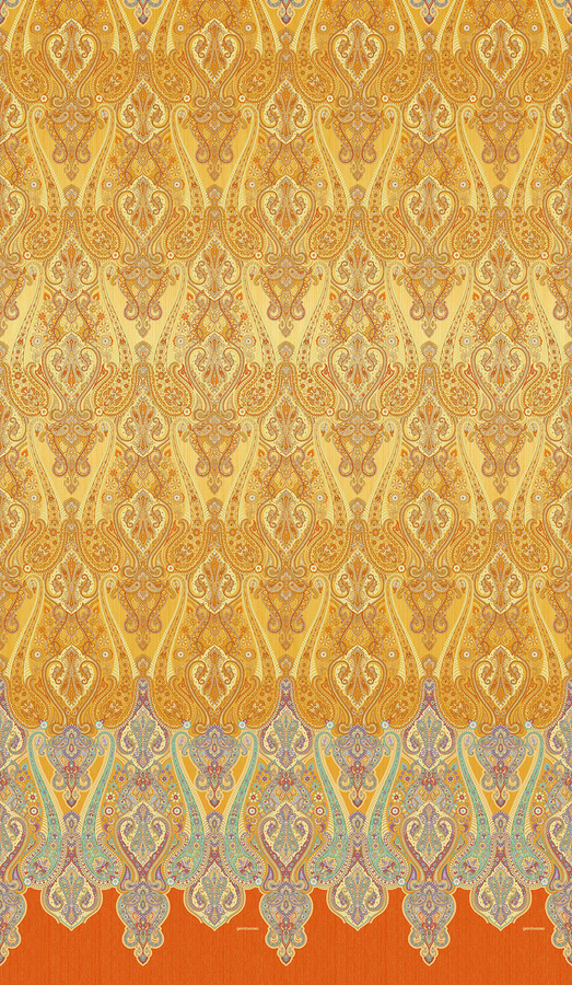 Bassetti Tagesdecke RAGUSA aus Baumwolle in Gold/Gelb mit geometrischem Steppmuster - Bild 1
