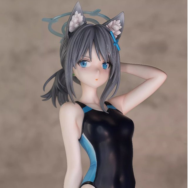 Bandai Blue Archive Shiroko Wolf Ears, Badeanzugfigur, 24cm - Bild 1