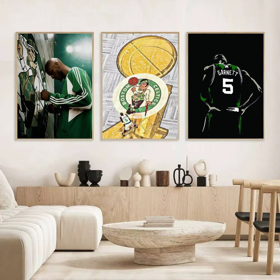 Kayou K-Kevin G-Garnett Poster, selbstklebender und wasserfester Kunstdruck in Mehrfarbig, abstrakte Wanddekoration für Café, Bar oder Zimmer - Bild 4