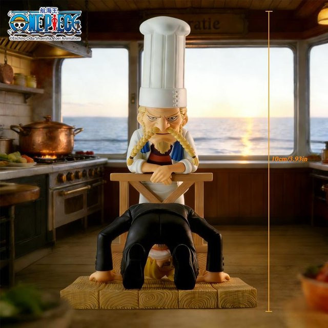 Yiran toy 1 One Piece Zeff und Sanji Figur Anime Baratie Restaurant Szene - Bild 1