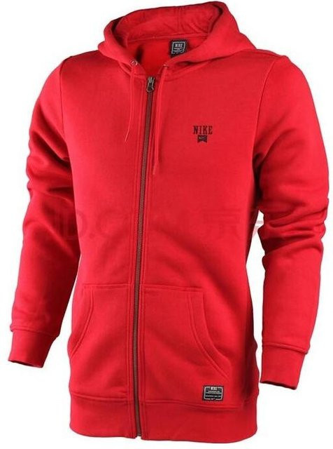 Nike Kapuzen-Reißverschlussjacke, Rot, Unisex - Bild 1