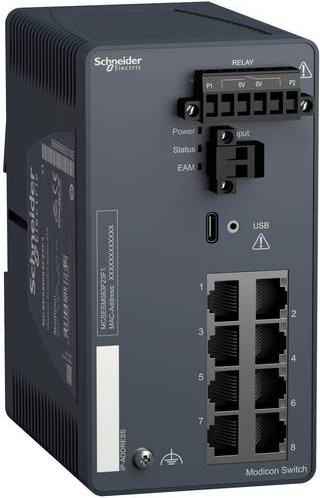 Schneider Electric MCSESM083F23F1 Netzwerk Switch Ethernet/LAN in Grau - Bild 1