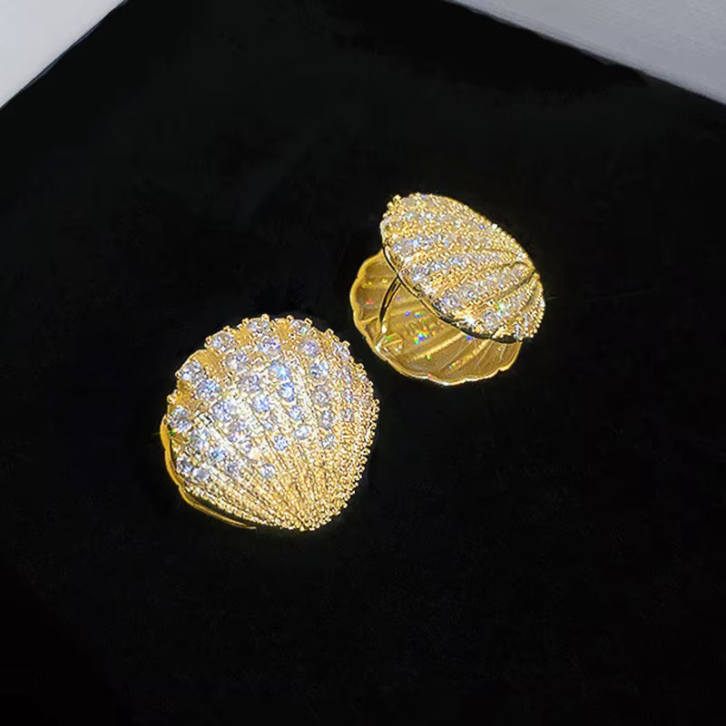 Huitan Ohrringe, Gold, Zirkonia, Damen - Bild 3